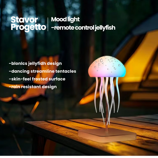 Stavor Progetto Jellyfish Mood Light – RGB LED Night Lamp with Remote Control
